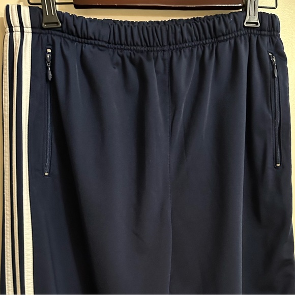 Adidas Women’s Navy With White Stripes Athletic Pants, Size L - Picture 5 of 11
